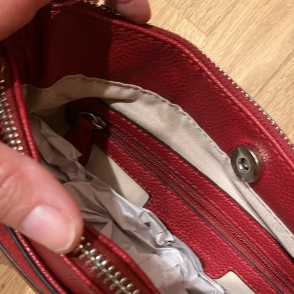 Rich red Dana Bachman leather purse - Picture 5 of 7